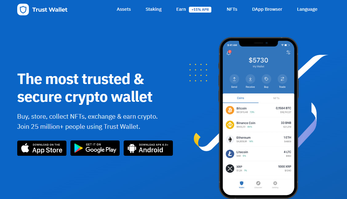 Токен криптовалютного кошелька Trust Wallet