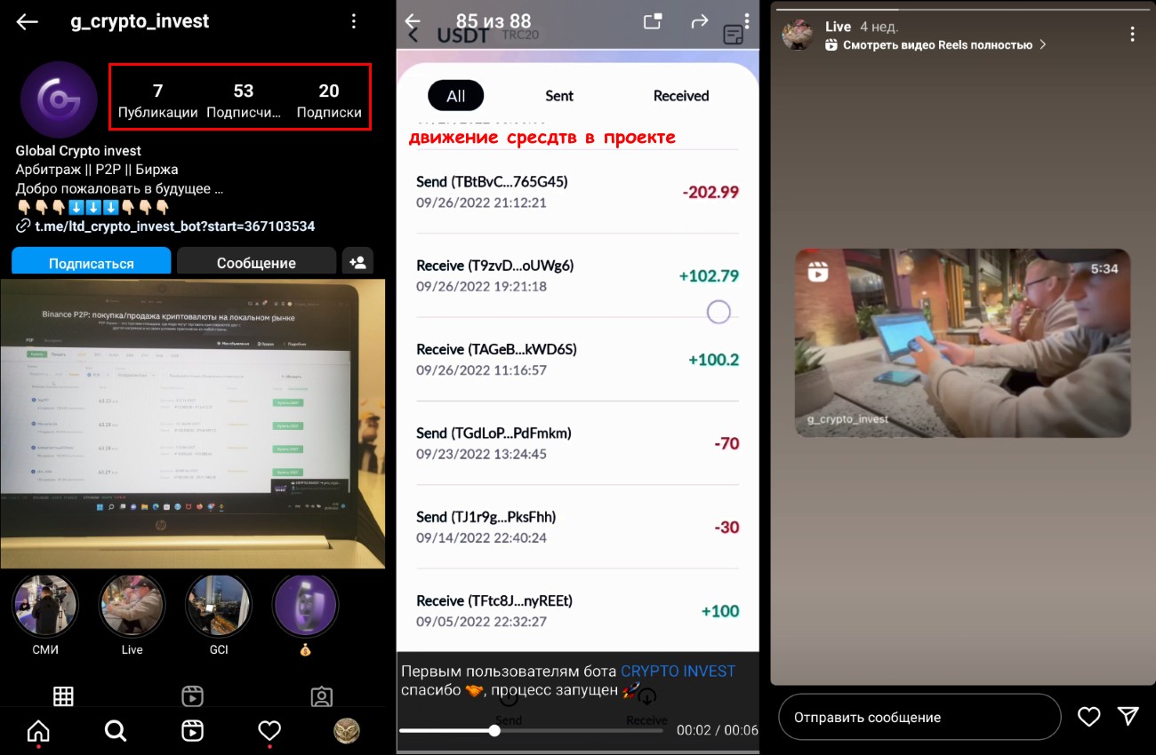 Global Crypto Invest инстаграм