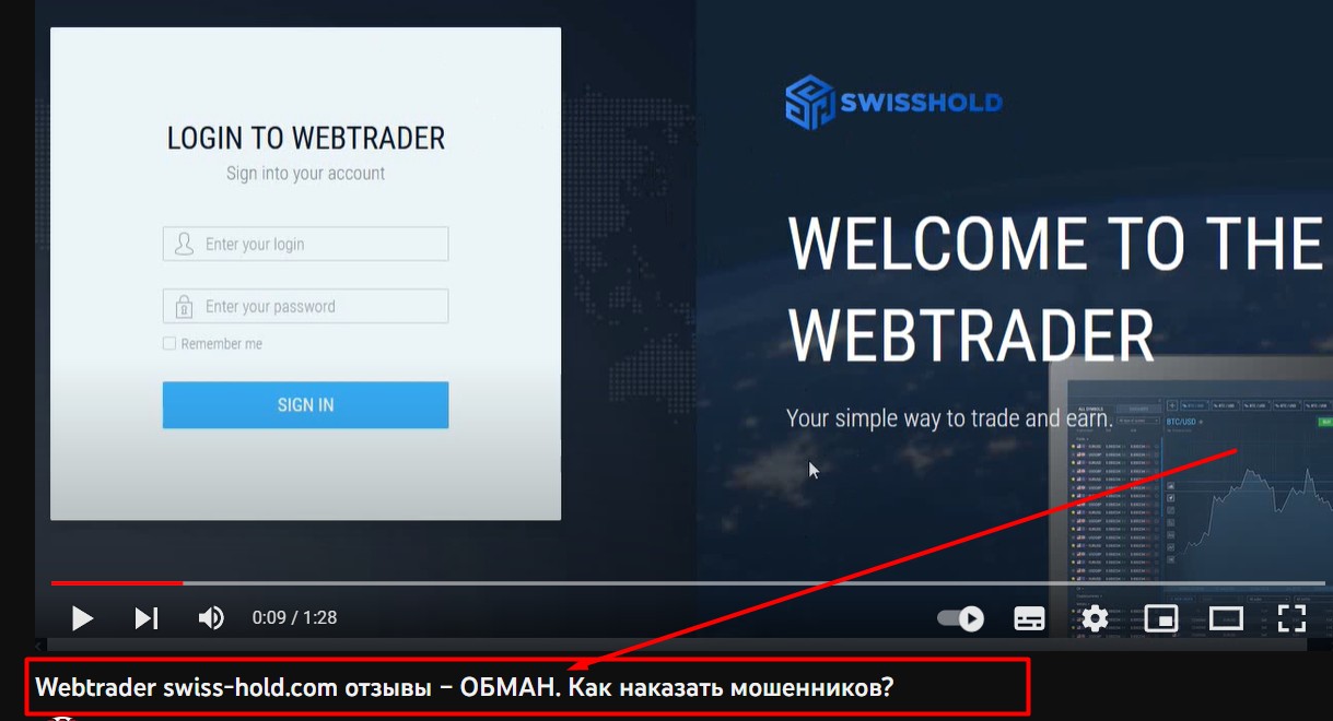 Отзывы о Mobtrader Swiss Hold