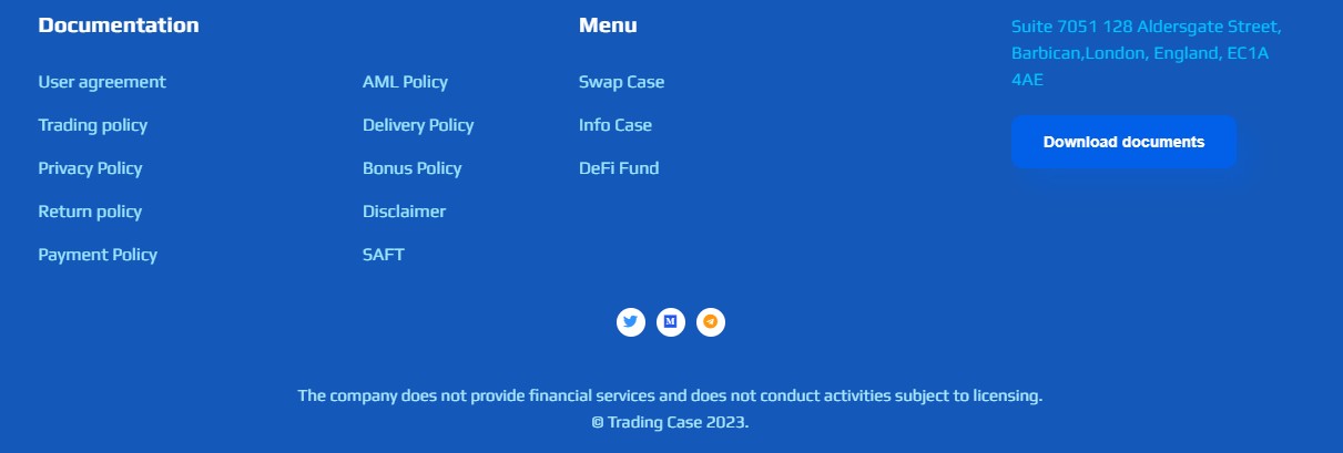 Информация о компании Trading Case