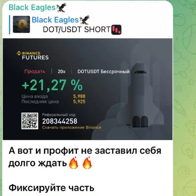 Телеграм Black Eagles сигналы