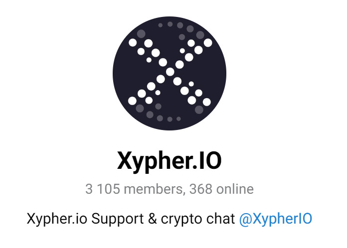 ТГ канао проекта Xypher