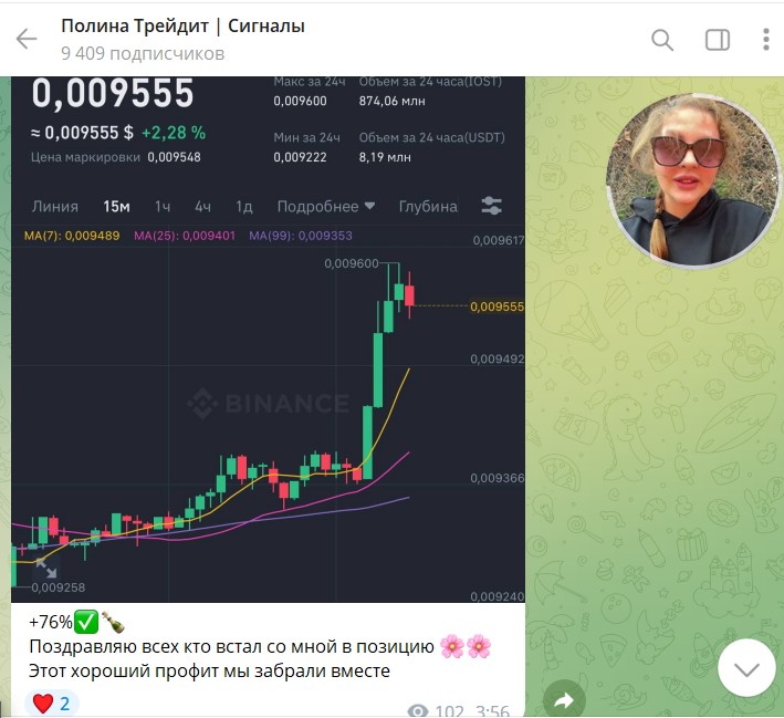 Top Trader Polina телеграм