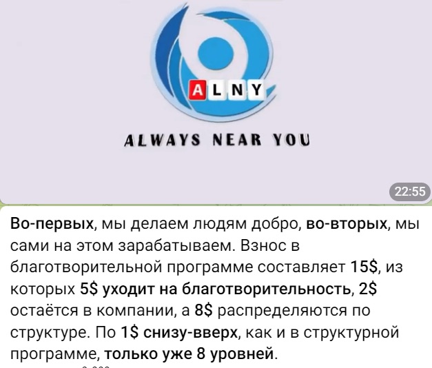 О работе Alny