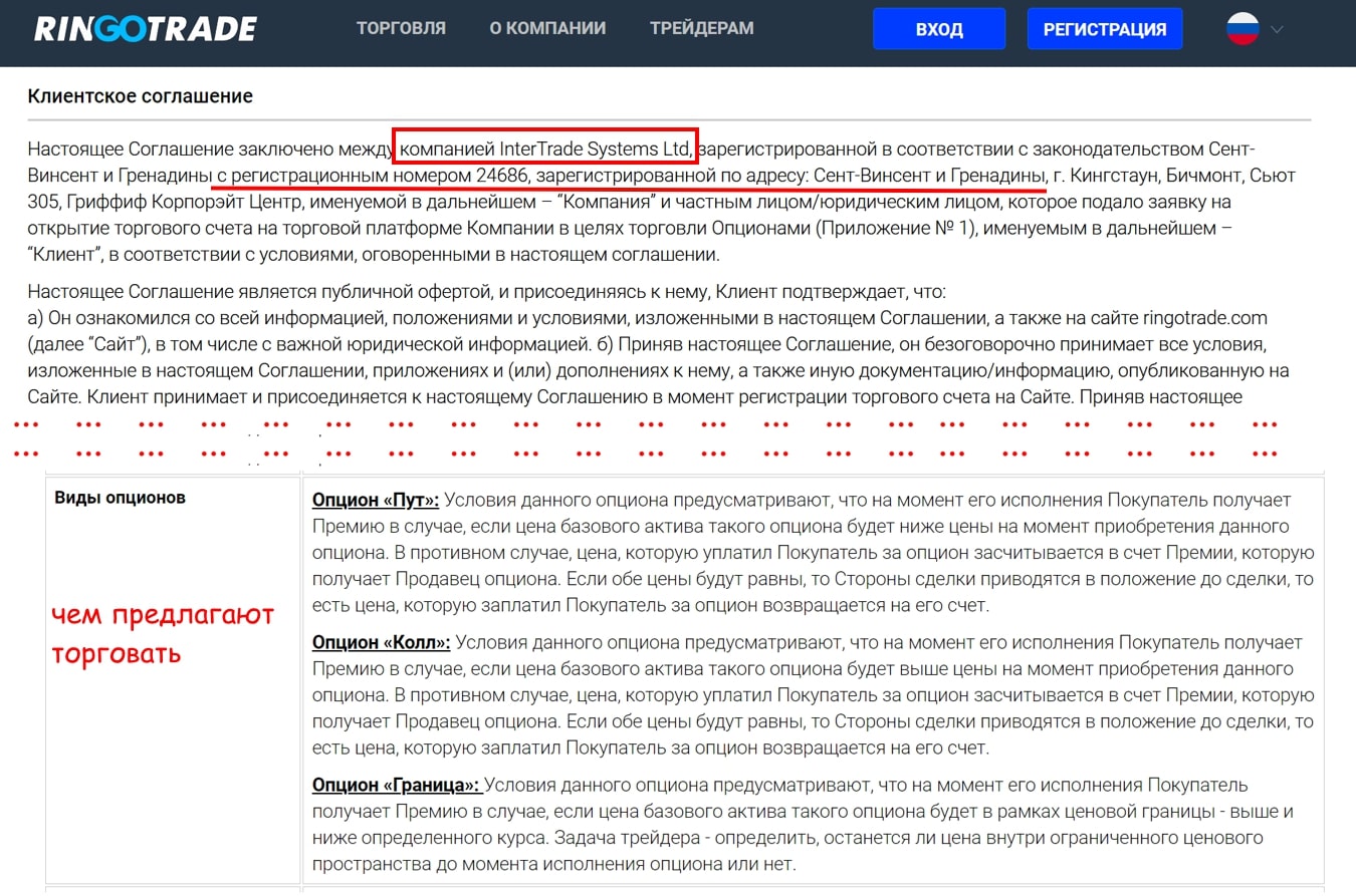 Ринго трейд сайт инфа