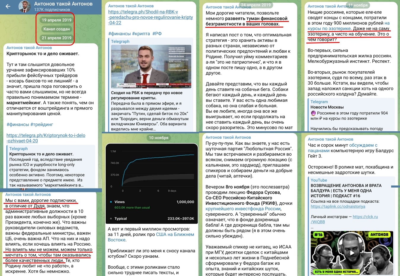 Алексей Антонов телеграм каналы