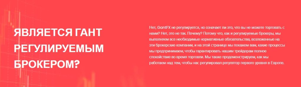 Брокер GantFX