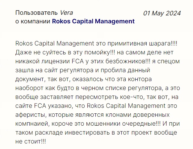 rokos capital отзывы